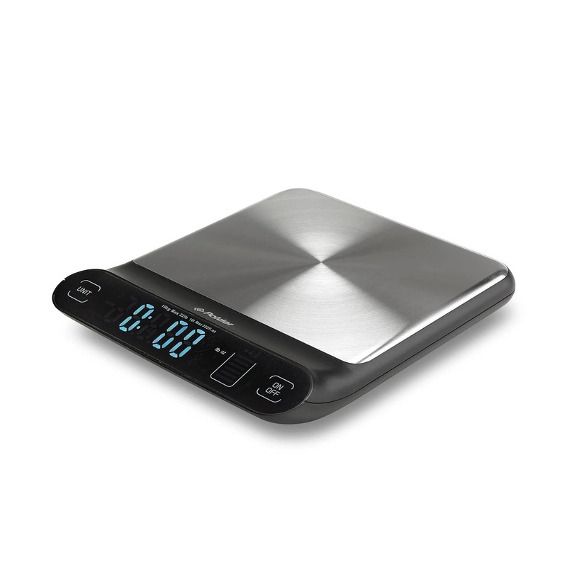 22lb Dry Kitchen Digital Scale and Silicone Cover Aqua