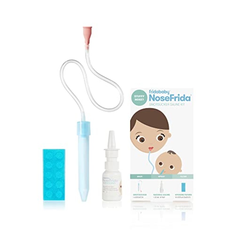 FridaBaby Nasal Aspirator Nosefrida The Snotsucker Saline Kit