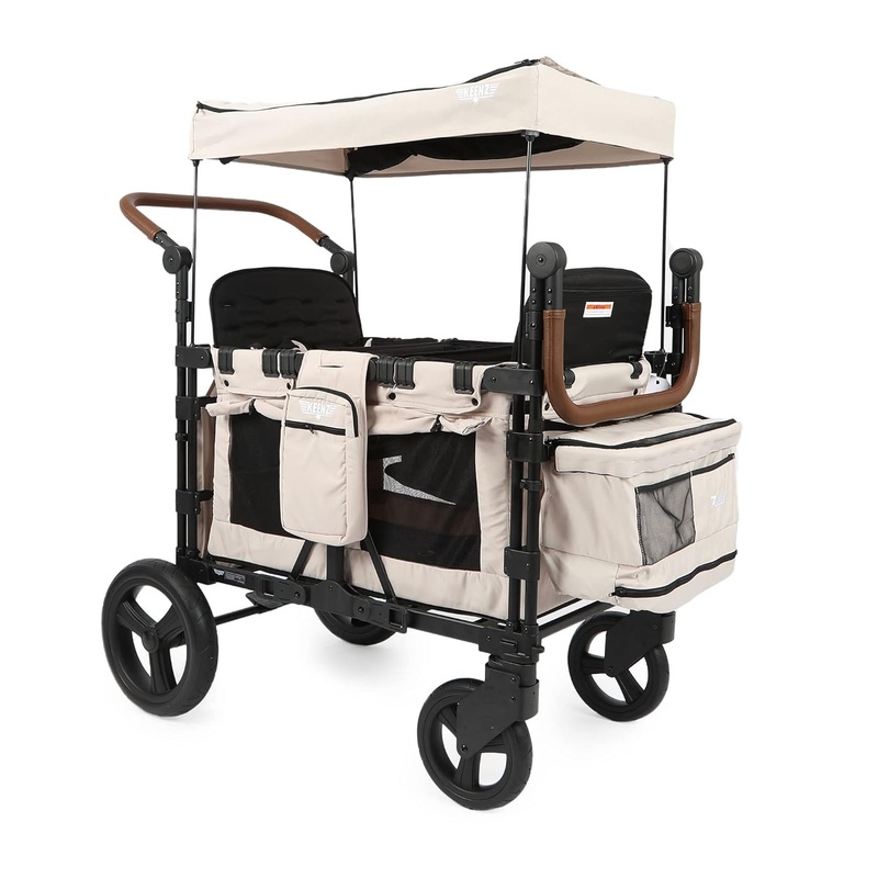 Keenz XC – Luxury Comfort Stroller Wagon 2 Passenger – Cream