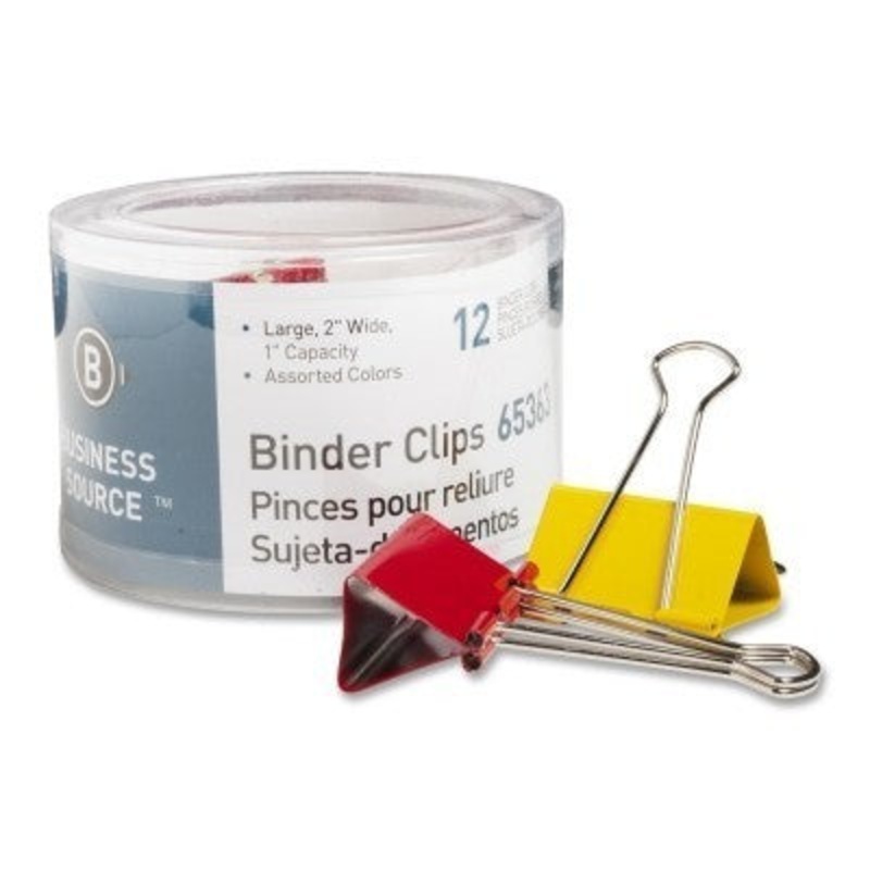 Large Assorted Color Binder Clips
