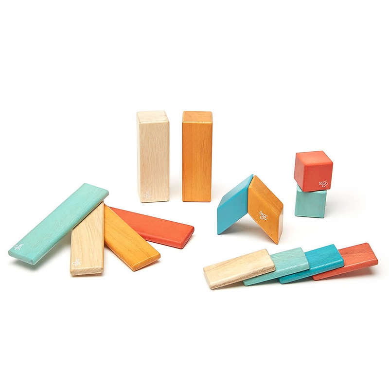 TGU Magnetic Wooden Blocks Sunset 14 pc