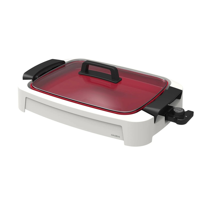 2-in-1 Smokeless Indoor Ceramic Nonstick Grill & Griddle