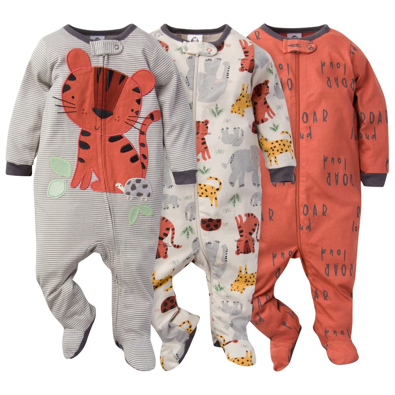 3-Pack Baby Boys Safari Sleep ‘N Plays