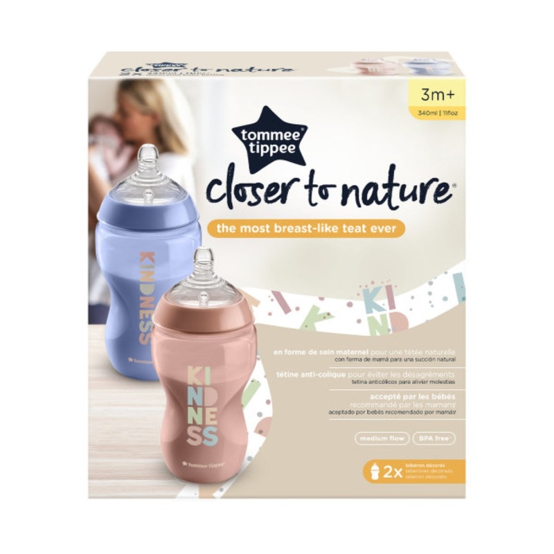 Baby Bottles 340ml  3-Pack, 3m+