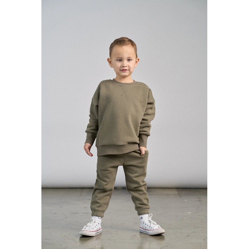 Elevated Crewneck – Army Green