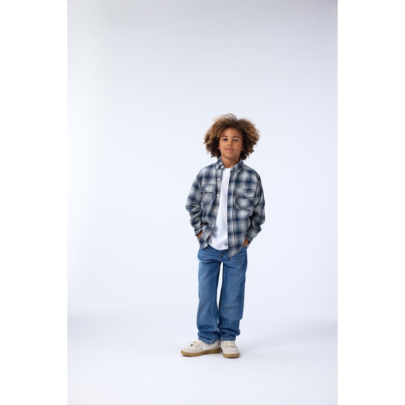 Rozzy Shirt – Moon Blue Check