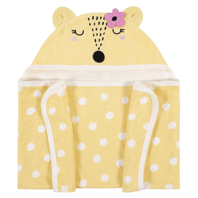 Baby Girls Fox Hooded Bath Wrap