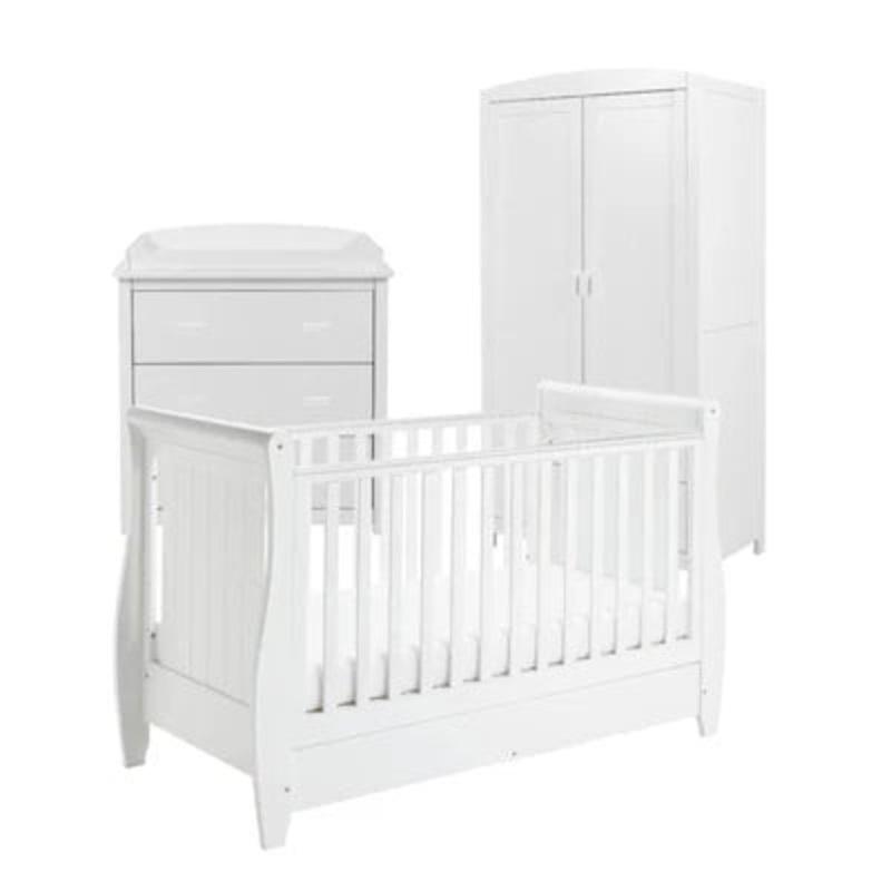 Babymore Stella 3 Piece Room Set – White
