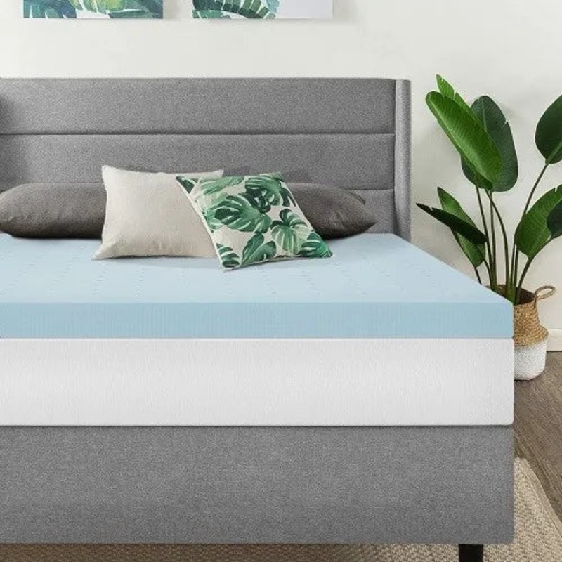 Best Price Mattress BPP-GM-3T 3 Inch Gel Memory Foam Mattress Topper, Twin