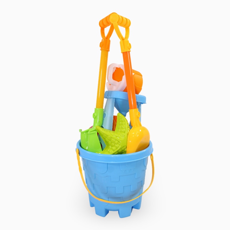 Large Beach Bucket Set  Baby Blue