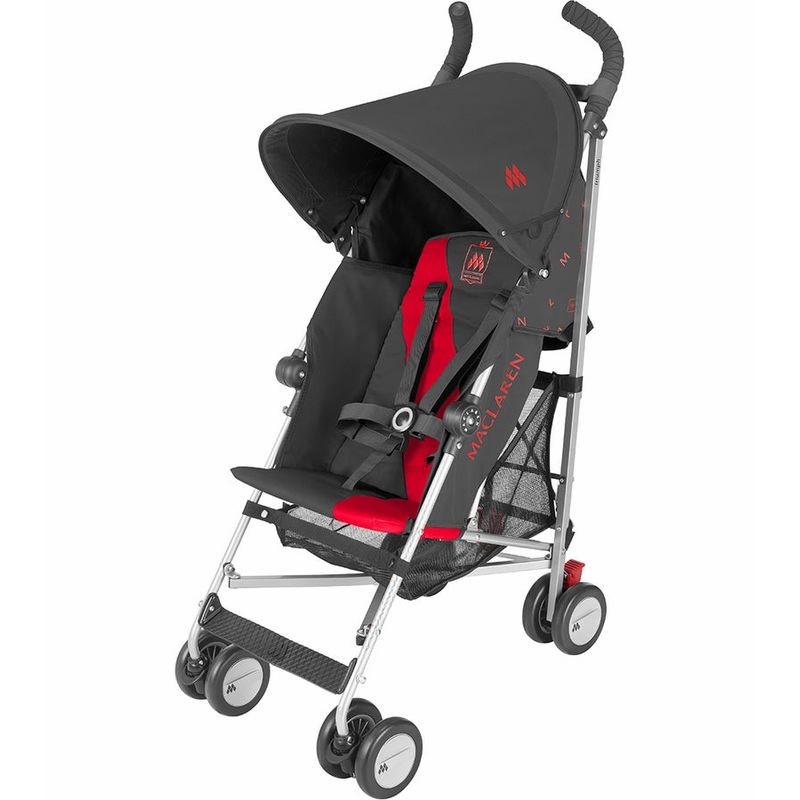 Maclaren Open Box Triumph Stroller – Charcoal/Scarlet