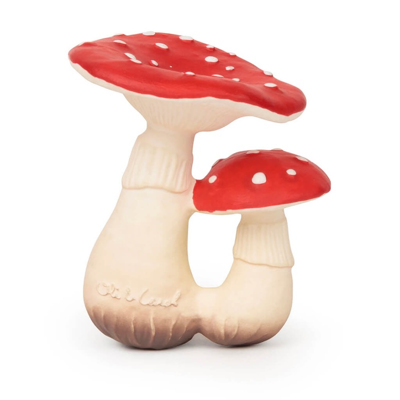 Natural Rubber Teether Spot The Mushroom