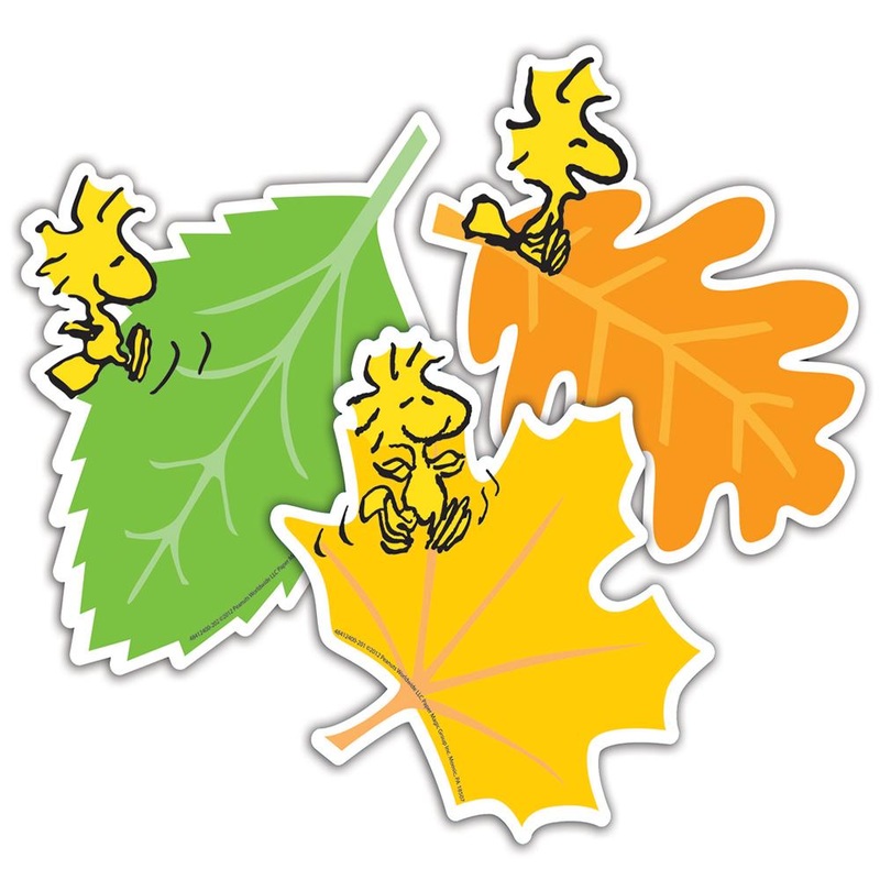 Peanuts Fall Leaves Assorted Paper Cut Outs
