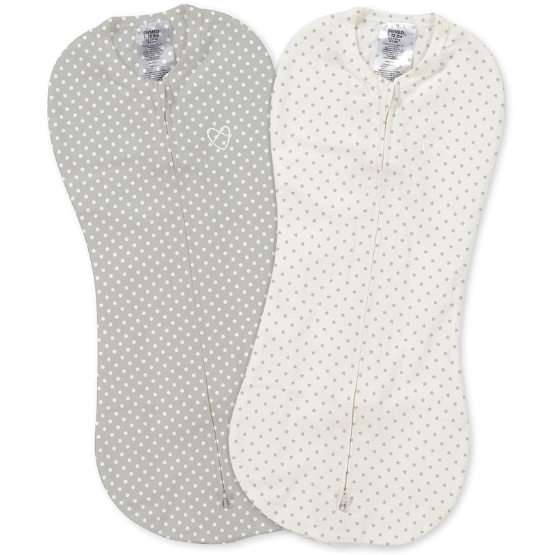 Summer Infant SwaddleMe Pod 2-PK – Grey/White Dot
