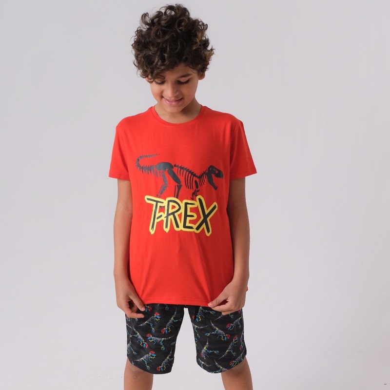 “T-Rex” Short-Sleeved Pajama