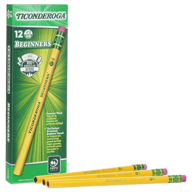 Ticonederoga Beginners Pencils 12PK
