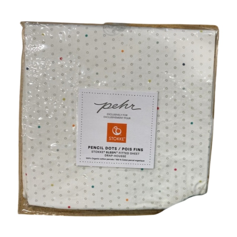 Stokke Sleepi Fitted Sheet By Petit Pehr, Rainbow Dot