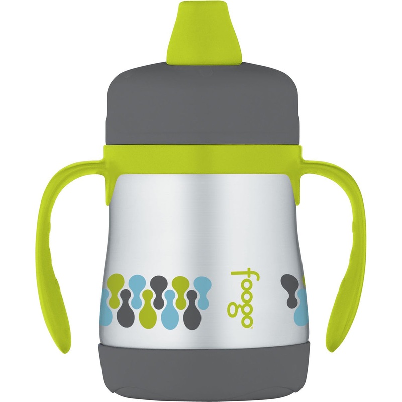Thermos Foogo Leak-Proof Stainless Steel Soft Spout Sippy Cup – 7 Ounce – Tripoli