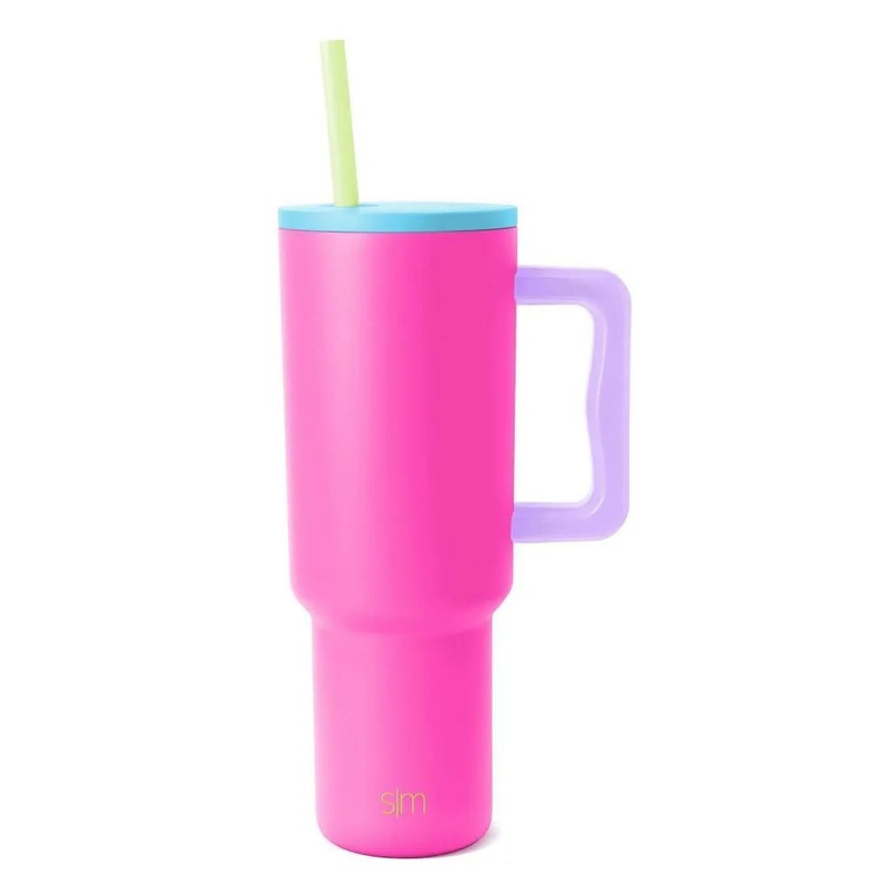 Trek 40oz Stainless Steel Tumbler- Neon Pink