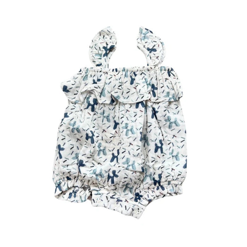Babysprouts Gauze Bubble Romper | Balloon Dogs