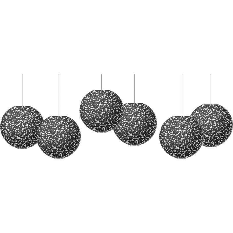 Composition 8″ Hanging Paper Lanterns