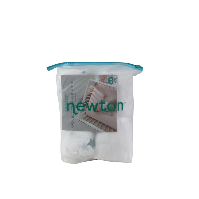 Newton 2 Pack Crib Sheets, Stardust Moonstone Mist/ White Solid