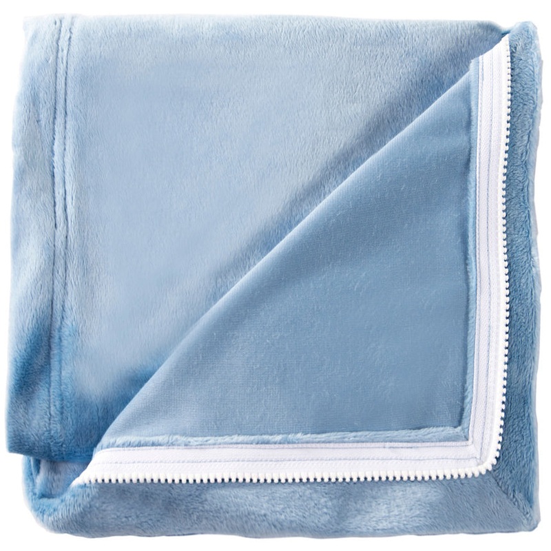 QuickZip Crib Zipper Sheet – Blue Mink