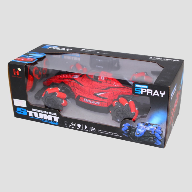 Remote Control Car with Lights & Spray (Red)