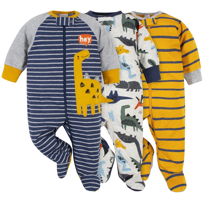 3-Pack Baby Boys Dino Sleep ‘N Plays