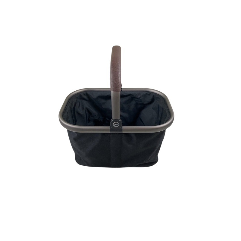 Cybex Gazelle S Stroller Basket, Moon Black, Taupe