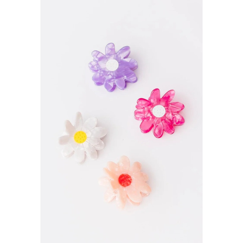 Daisy Hair Claw Clip – Pink