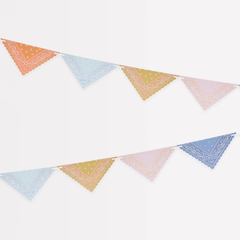 Meri Meri Western Bandana Flag Garland