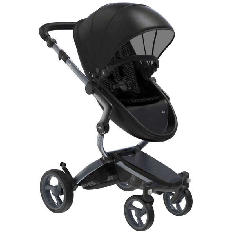 Mima Xari Complete Stroller, Graphite – Black / Black