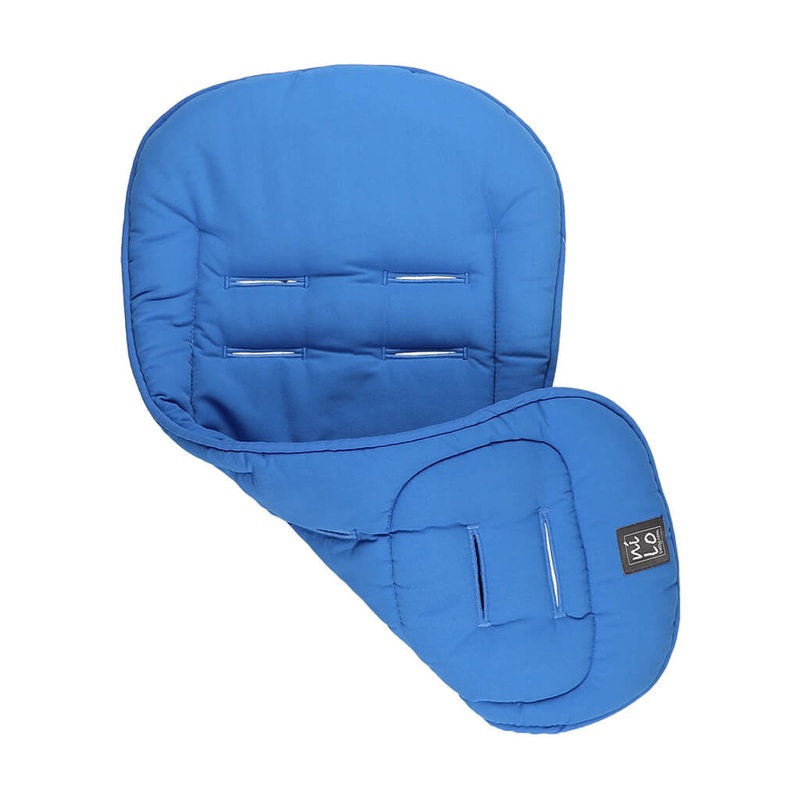 Short Stroller Mat Solid Sky Blue