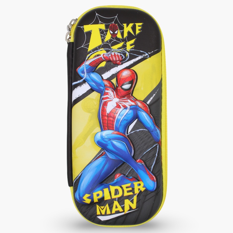 Spiderman Pencil Case  Yellow & Black