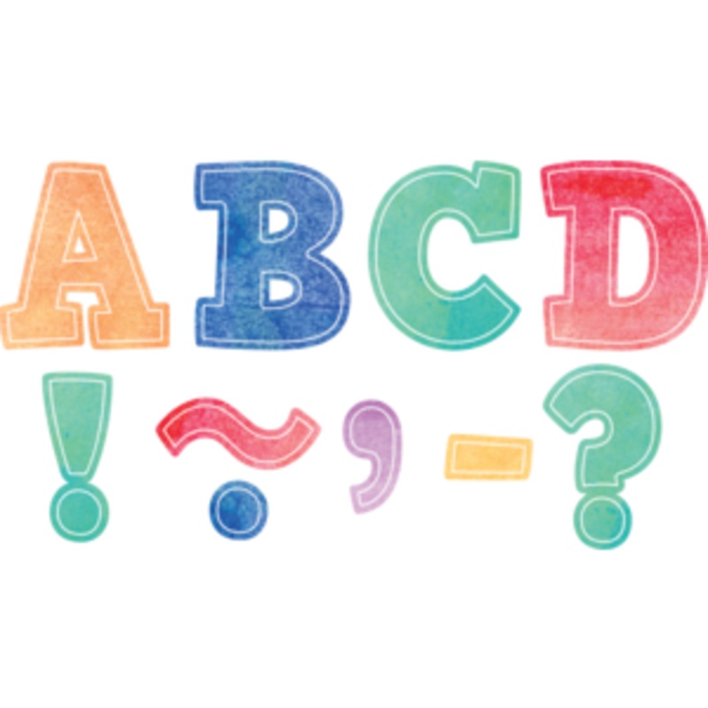 Watercolor Bold Block 3″ Magnetic Letters
