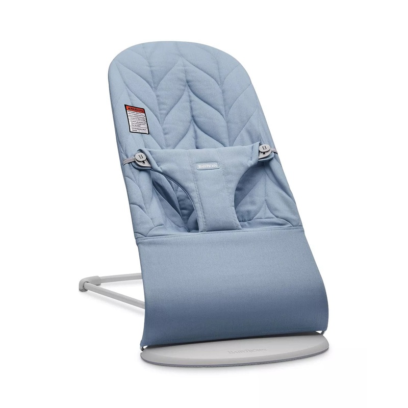 Baby Bjorn Bouncer Bliss Light Grey Frame Petal Quilt Cotton