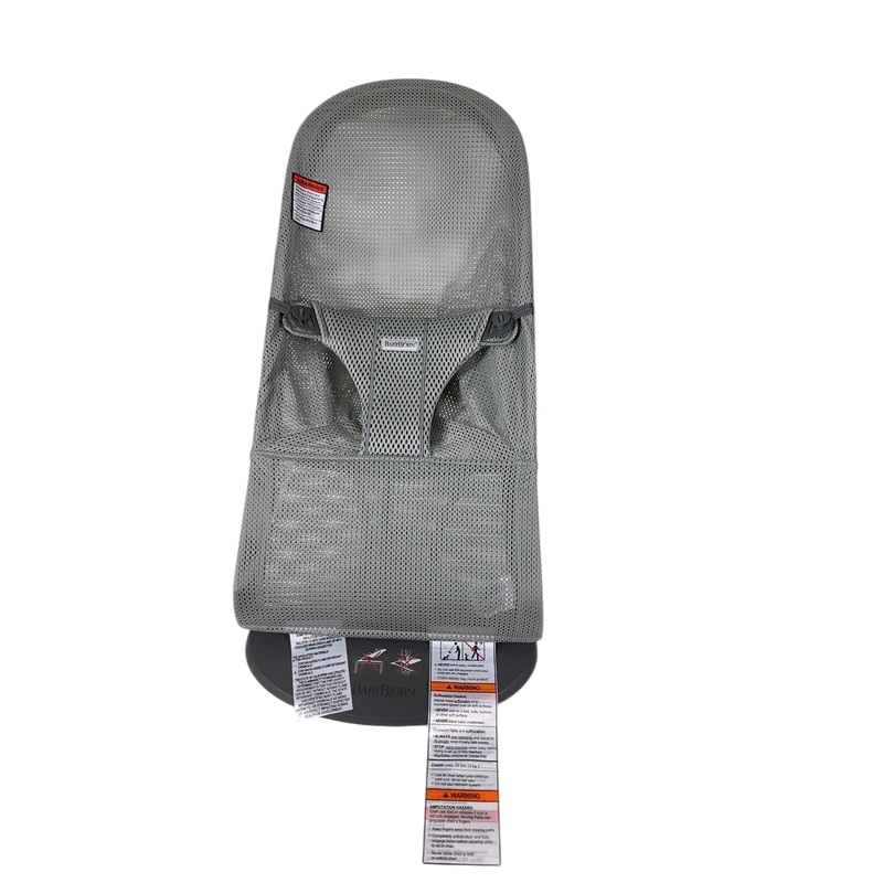 BabyBjorn Bouncer Bliss, Dark Gray Frame, Gray Mesh
