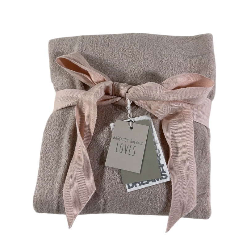 Barefoot Dreams Luxury Blanket, Deep Taupe, CozyChic Lite Ribbed