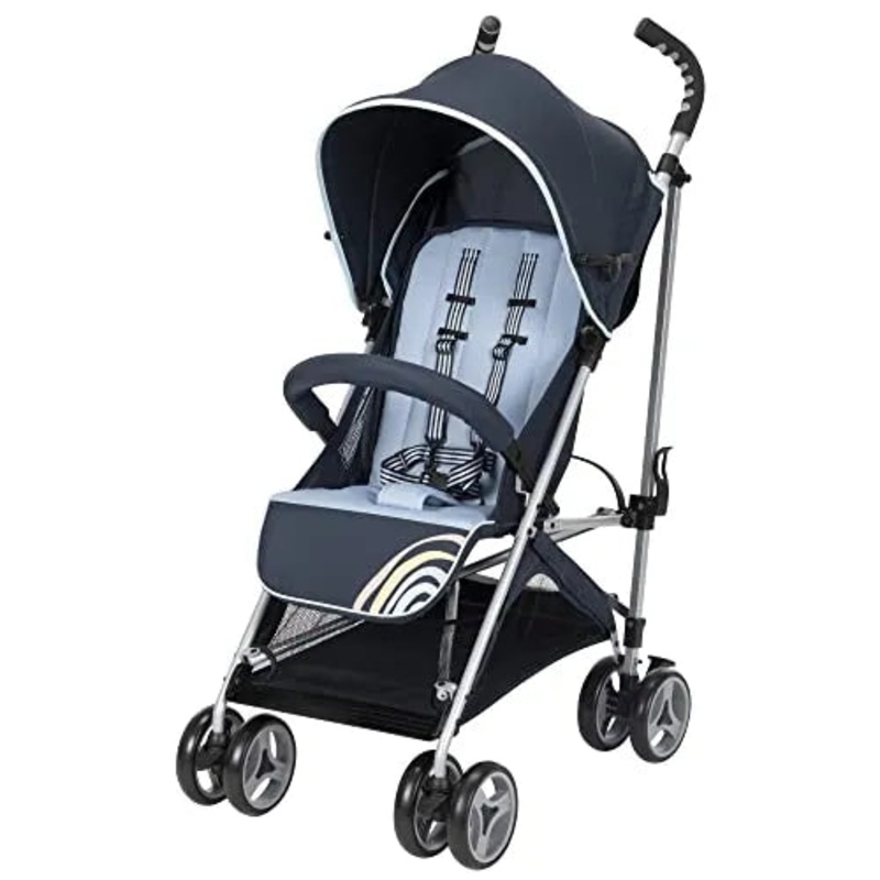 Cosco Simple Fold Compact Stroller, Folds with one Hand and Stands on its own, Rainbow (See Description)