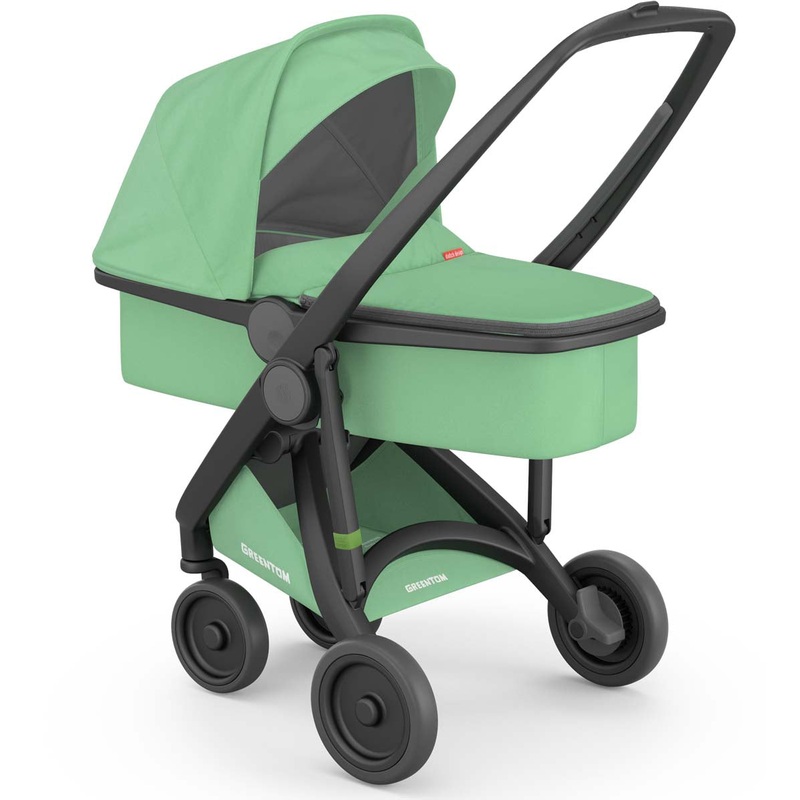 Greentom Carrycot Stroller – Black/Mint