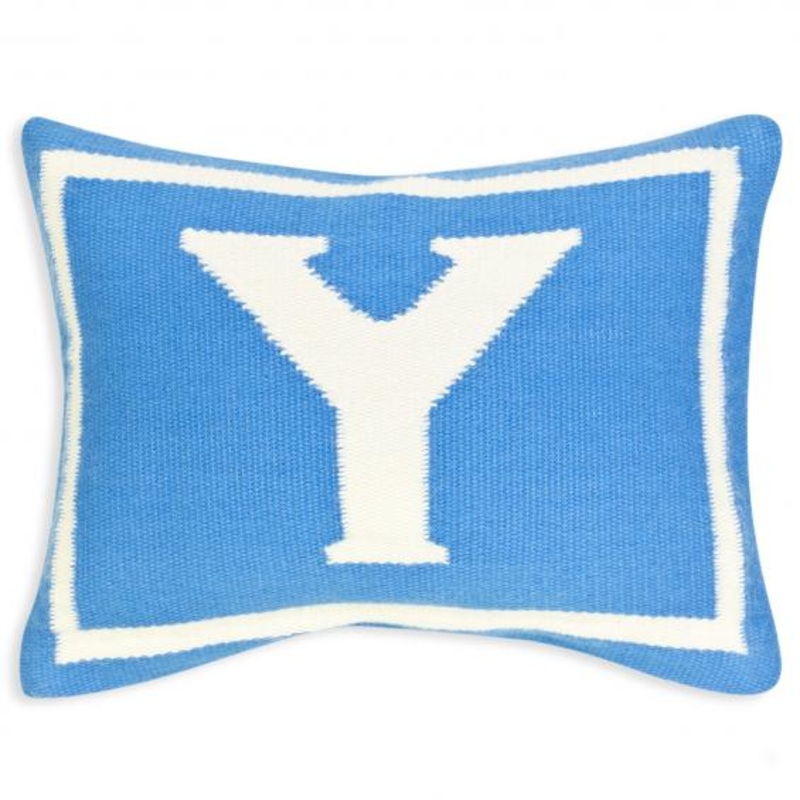 Jonathan Adler Junior Letter Y Pillow in Blue