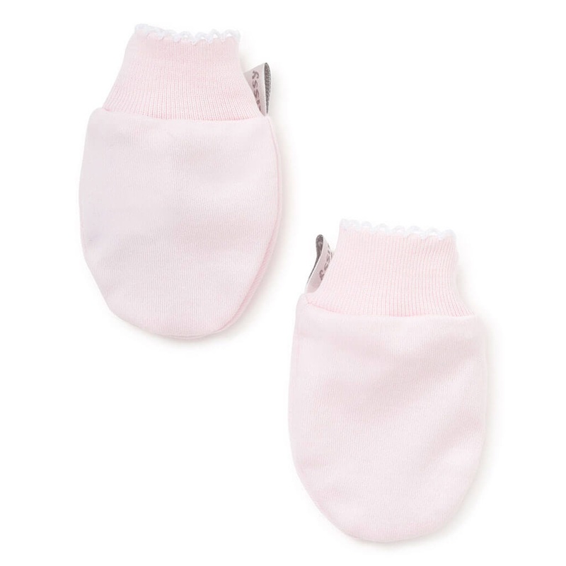 Kissy Kissy Basic Mittens Pink White
