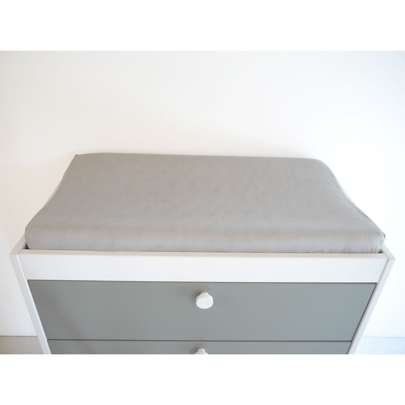 Spot On Square Organic Changing Pad Cover – Grey