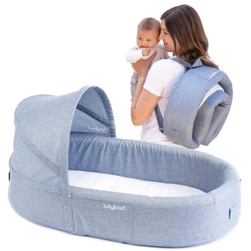 Bassinet to-Go Baby Travel Bed – Blue