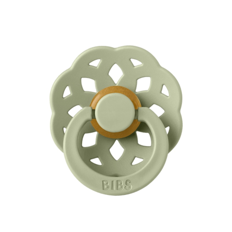 BIBS Boheme Pacifier 1-Pack Latex – Size 2 – Sage