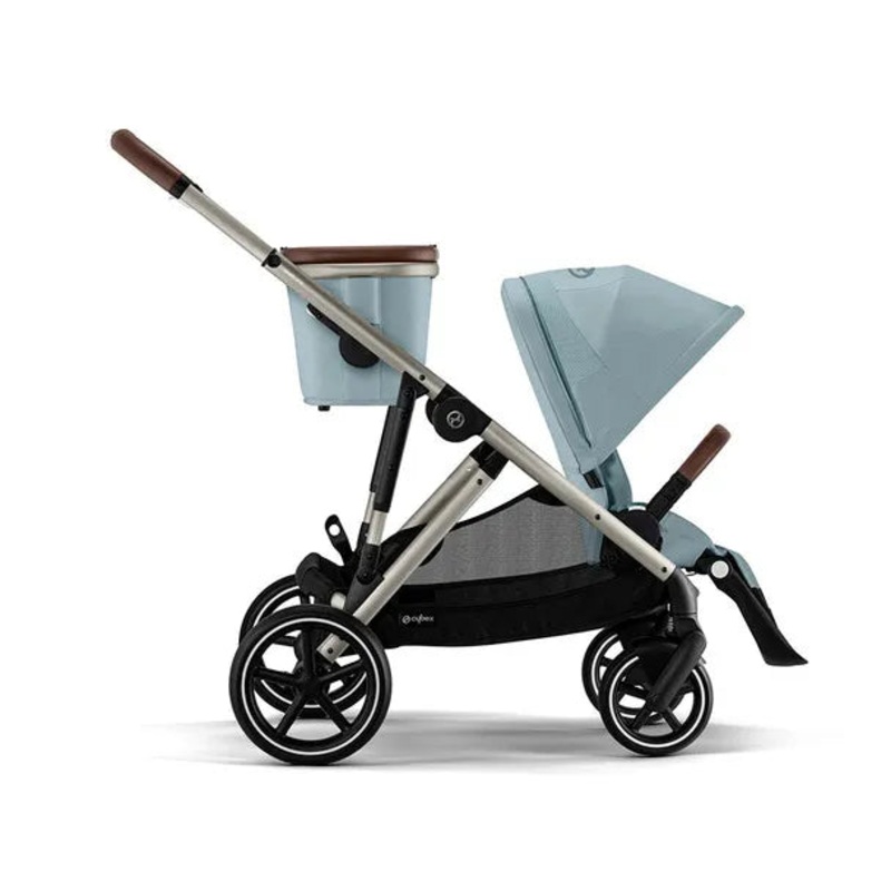 Gazelle S 2 Stroller – Taupe Frame with Sky Blue Seat
