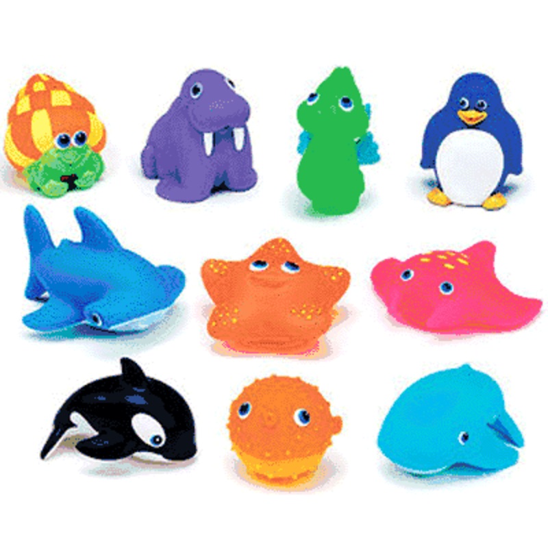 Munchkin Squirtin’ Sea Buddies Bath Toys 10-Pack