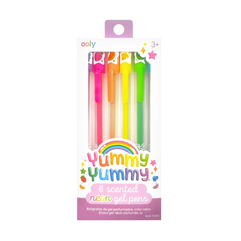 Ooly Yummy Yummy Scented Gel Pens – Neon – Set of 6
