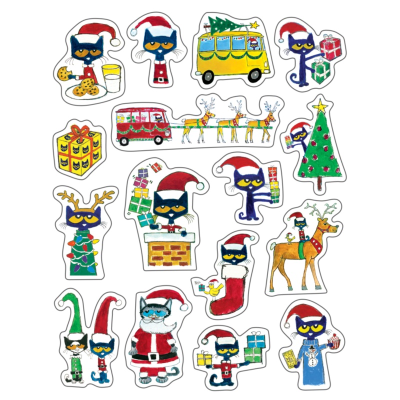 Pete the Cat Christmas Stickers